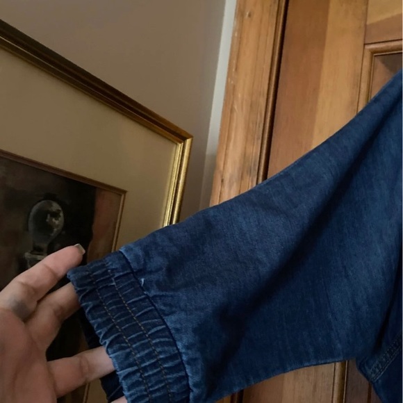 Eva Mendes New York & Company Women’s Denim Jumpsuit Size: 16 - Picture 4 of 11